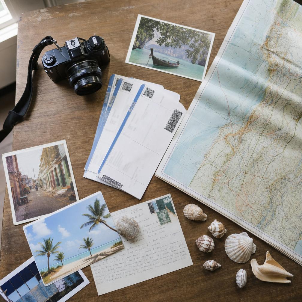 Packing flat lays and gear I actually travel with.